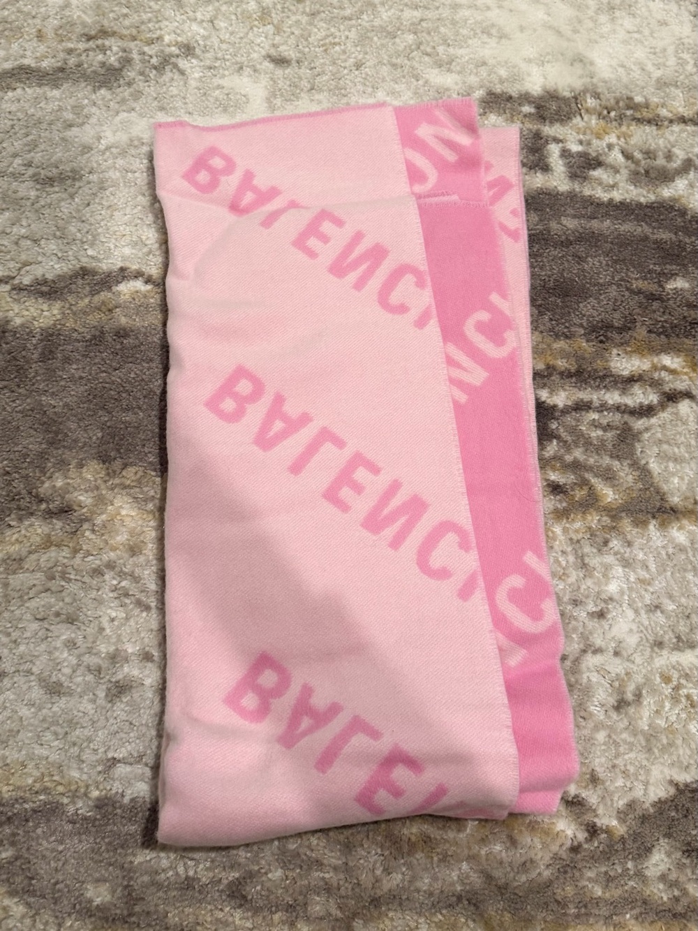 Pink balenciaga scarf